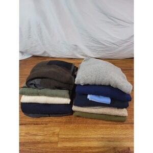 Lot Of 10 100% Cashmere Sweaters Upcycle Crafters Cutters Multi Colors and Sizes